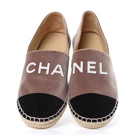 chanel velvet espadrilles 2017|authentic Chanel espadrilles for sale.